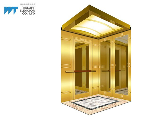 Espessura luxuoso 1.5MM da decoração da cabine do elevador para o hotel/construção comercial