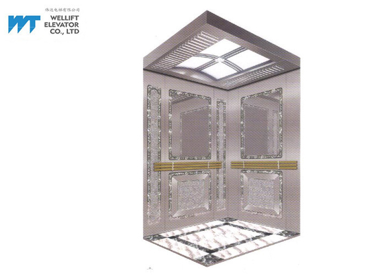 Decoração da cabine do elevador do espelho e gravura a água-forte para o elevador moderno de Passanger