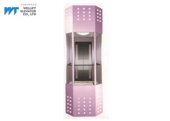 Cor personalizada da decoração 304 da cabine do elevador da observação material de aço inoxidável