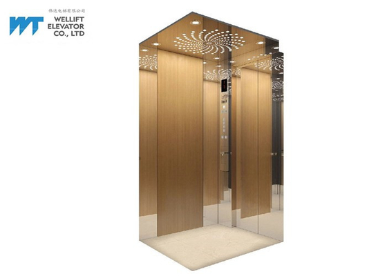 Os elevadores home residenciais luxuosos da cabine 400Kg 5 pessoas avaliaram a velocidade 0.4M/s